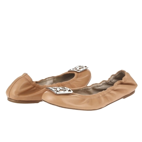 L.K.Bennett London Women Leather Loafer Ballet Flats shoes sz EU 40/8 - Picture 1 of 13